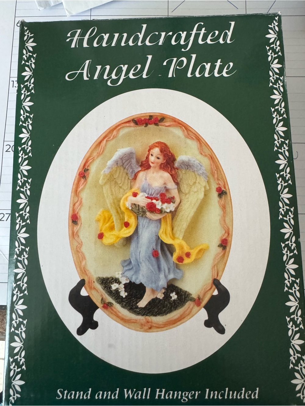 Handcrafted angel plate